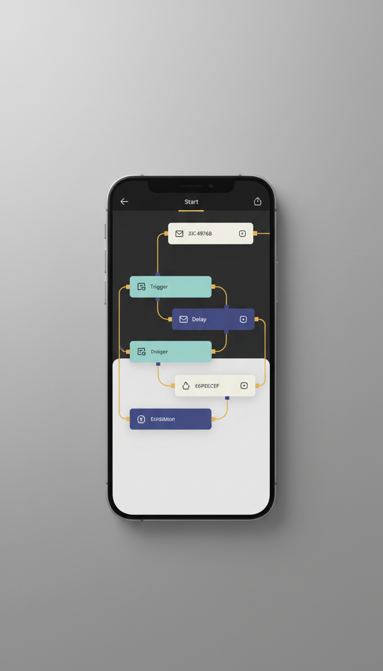 Email Automation Workflow Mobile Builder
