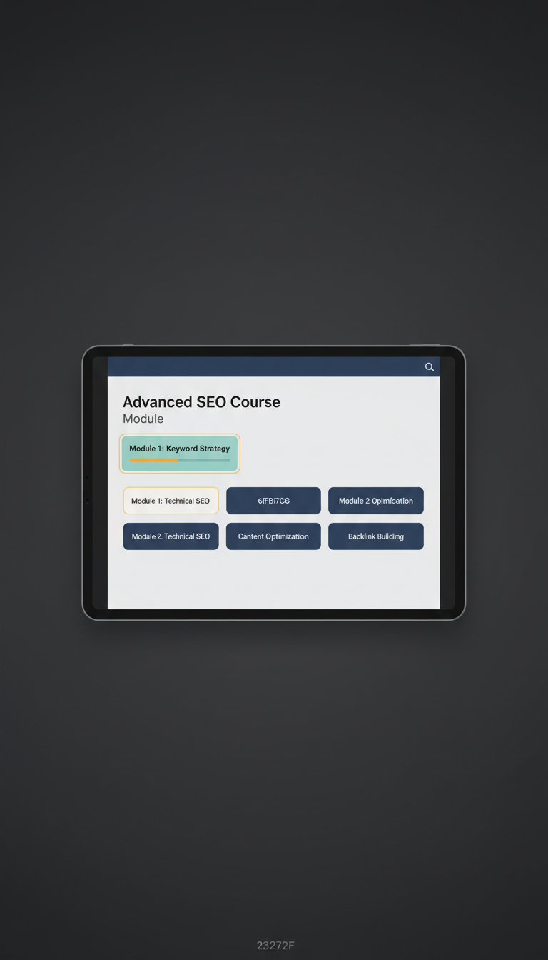 Advanced SEO Course Interactive Module